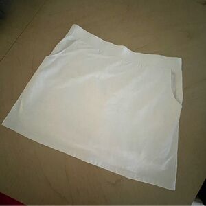 D&Co Essentials White Cotton Blend Skort - Size XL